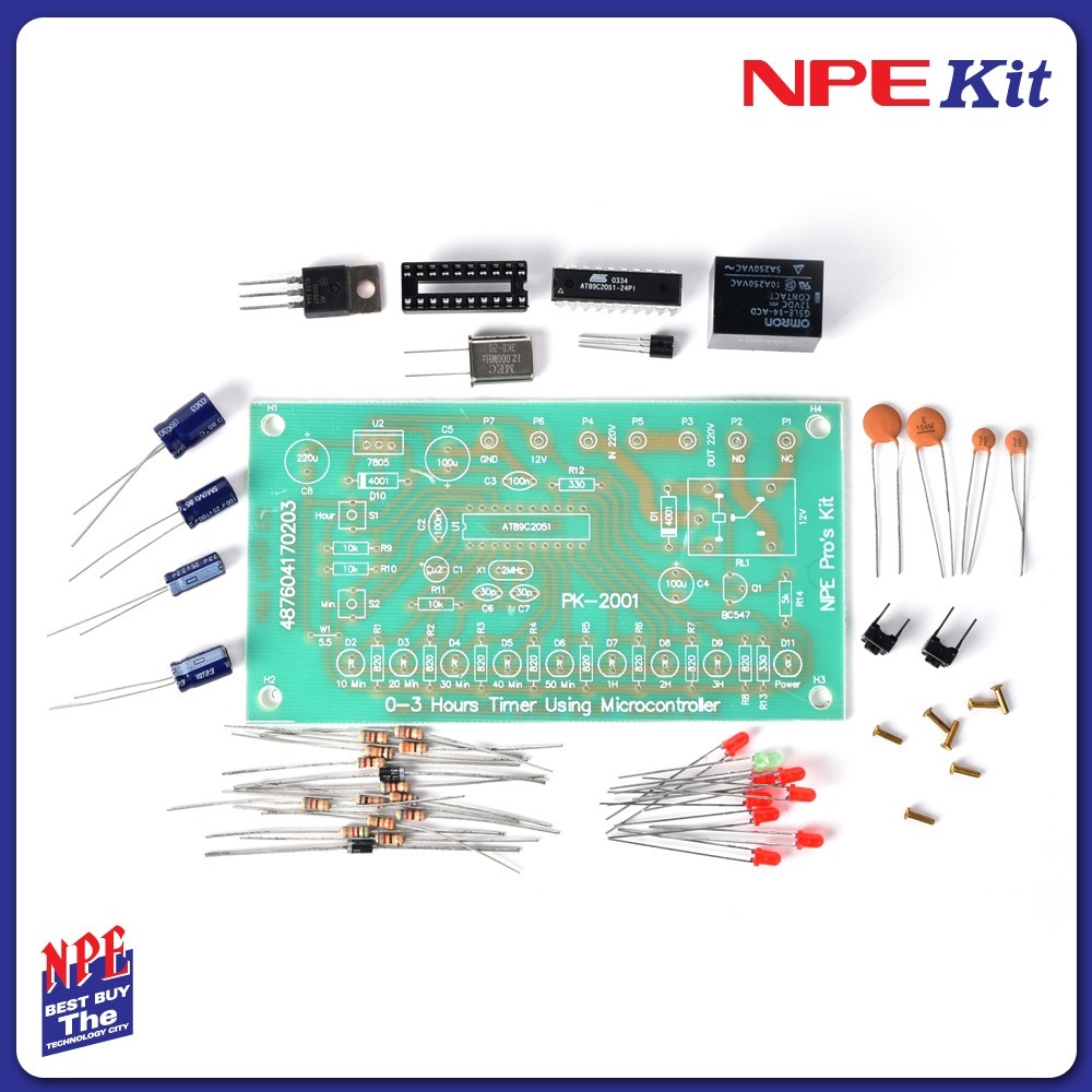 ์NPE Kit วงจรอิเล็กทรอนิกส์  Timer Hour PK-2001 ไม่ลงปริ้นท์