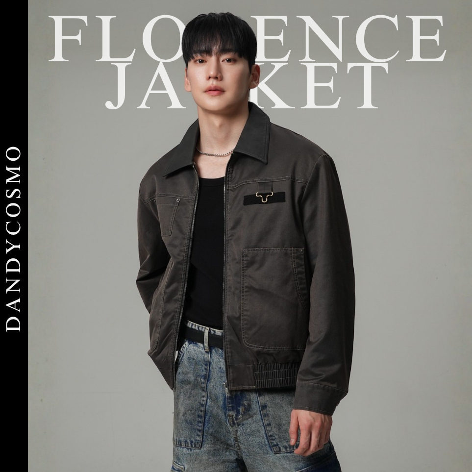 DANDY COSMO |[2สี]แจ็คเก็ต รุ่น FLORENCE ทรง Semi-Loose Fit ดีไซน์มีเอกลักษณ์ ซับในอย่างดี ตัดเย็บระดับ Tailor made