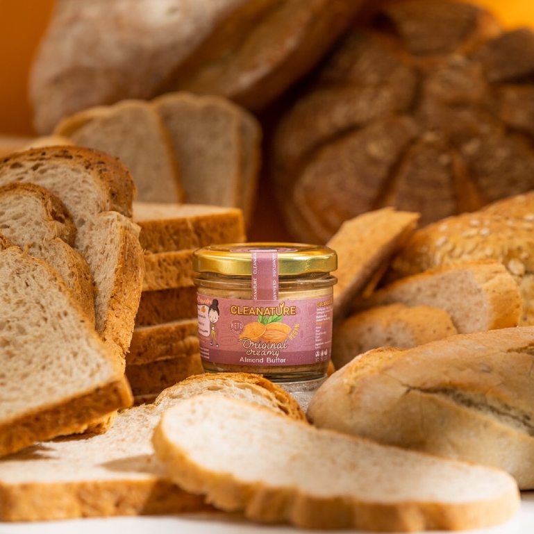 เนยถั่วอัลมอนด์ Original Creamy Almond Butter 100 กรัม |ไม่เติมน้ำตาล ไม่เติมน้ำมัน |ผลิตวันต่อวัน