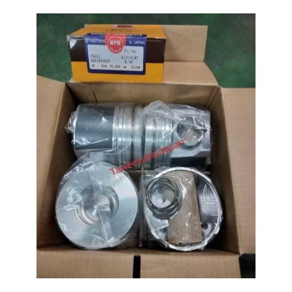 ลูกสูบ + แหวน D-MAX ปี2012-2018 4JJ1 เครื่อง3.0 ร่องเหล็ก 8-97367398-1 SDI10210 STD 0.50 1.00 หัวลูก 3971 3981