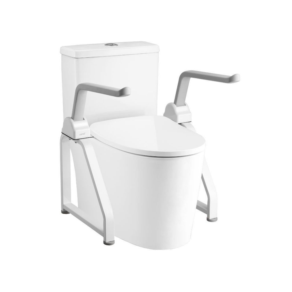 COTTO CT0198#WH พนักแขนสำหรับโถสุขภัณฑ์ (ไม่รวมโถสุขภัณฑ์) FOLDABLE SUPPORT ARM FOR TOILE