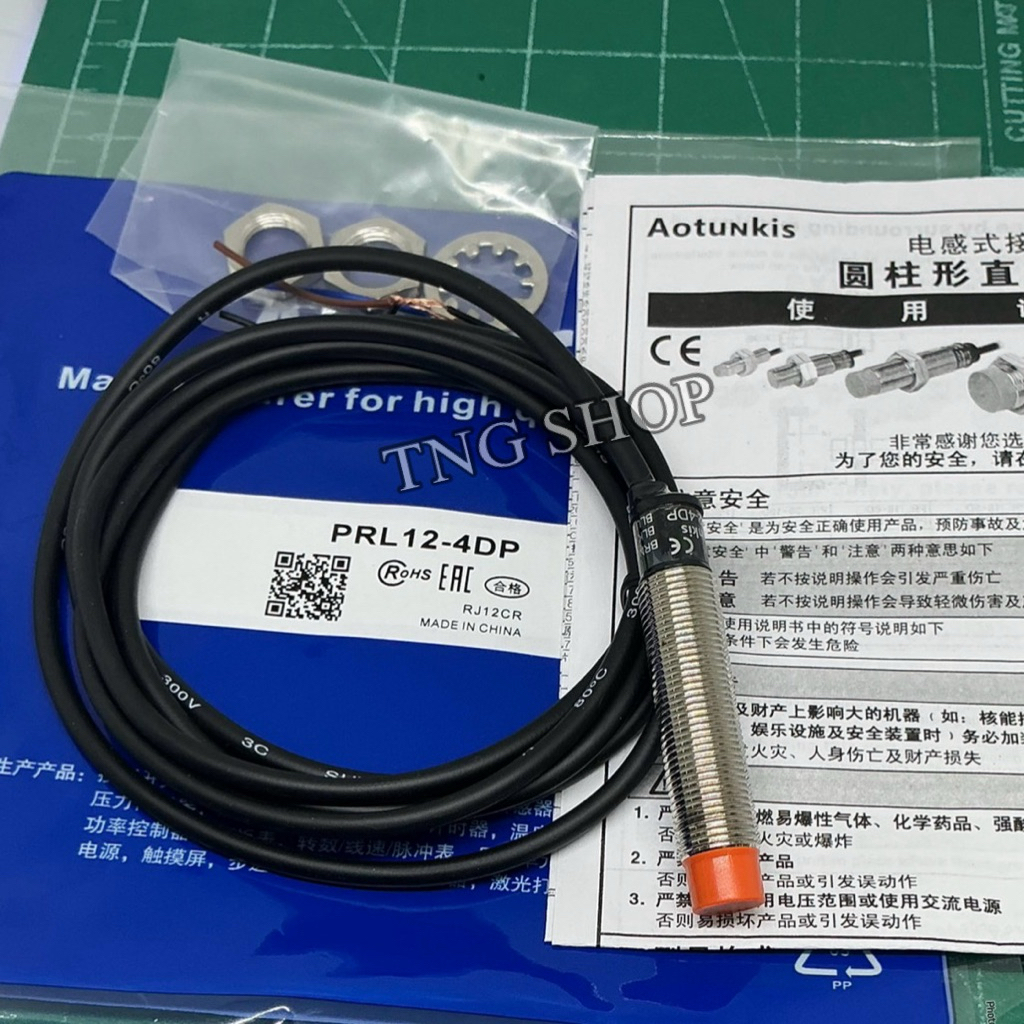PRL12-4DP เซ็นเซอร์ Autonics sensor proximity switch 12M ชนิด NPN-NO PNP-NO (10-30VDC) สินค้าออกบิลไ
