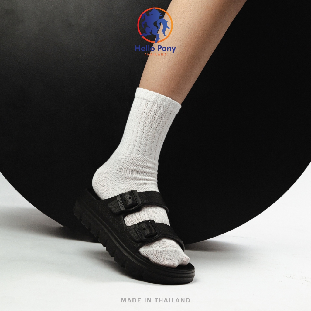 Hello Pony รองเท้าแตะสายคาด รองเท้าแบบสวม แฟชั่น EVA กันลื่น ใส่ได้ทุกโอกาส Size 36-41 รุ่น MHM4011 - รูปที่ 5