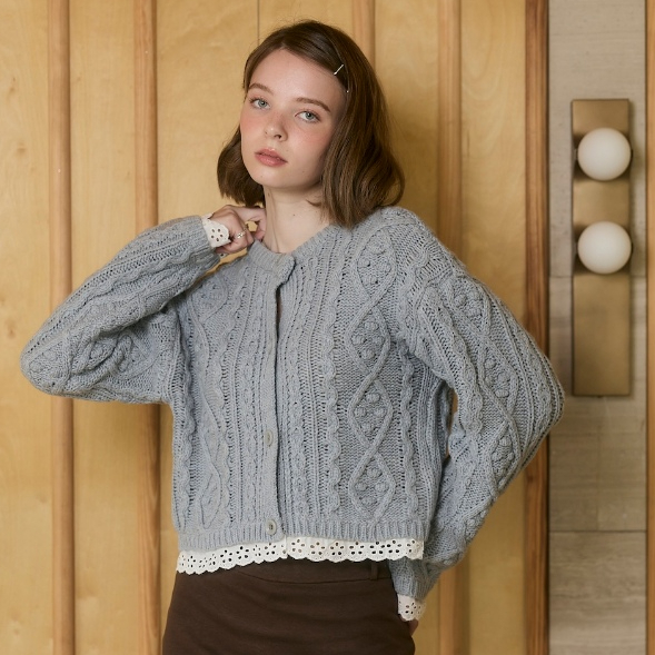 nichii - Hana Cardigan เสื้อคาร์ดิแกนผสมขนแกะ 2 เลเยอร์ (อย่าลืมแวะอ่านรายละเอียดกันด้วยน้าา)