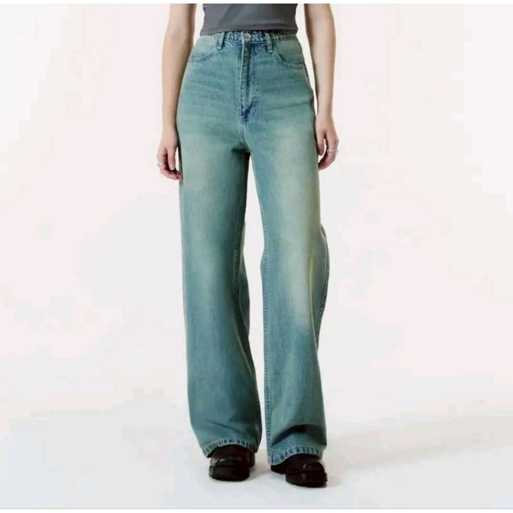 ใหม่ป้ายห้อย - Merge Official - Signature Jeans 01 Ombre Fade Colors สี Mist L