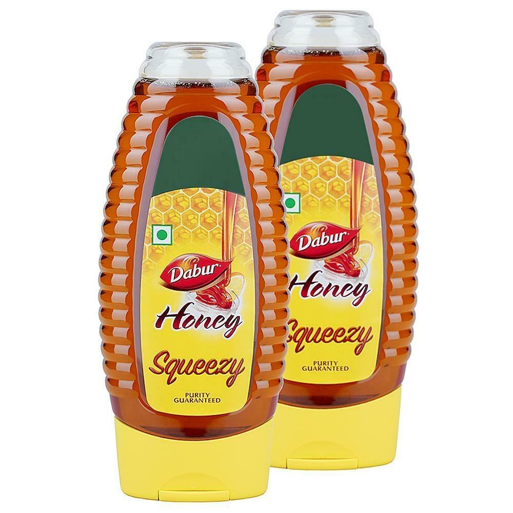 Dabur Honey Squeezy 100g | 100% Pure & Natural | With No Sugar Adulteration | Easy-To-Use Squeeze Bottle : 100g