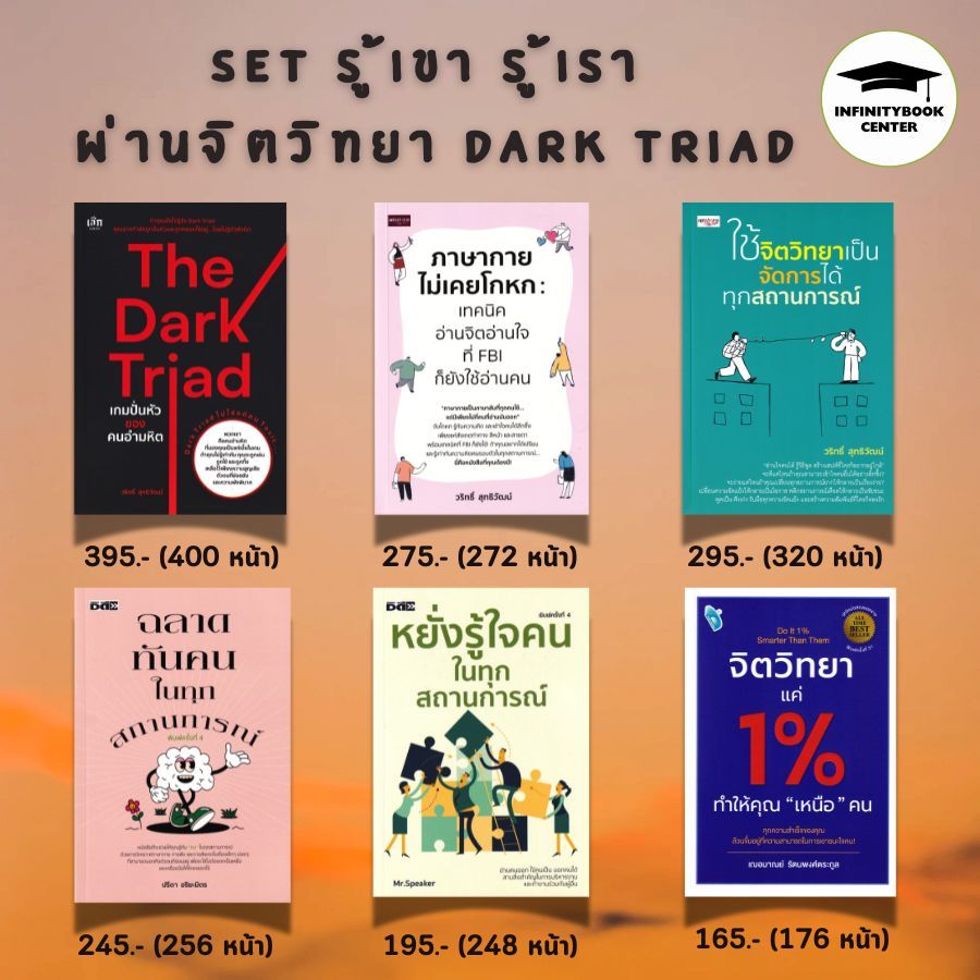 หนังสือ SET รู้เขา รู้เรา  ผ่านจิตวิทยา Dark Triad : จิตวิทยา การพัฒนาตนเอง ความสำเร็จ ความคิดและการคิด จิตใต้สำนึก
