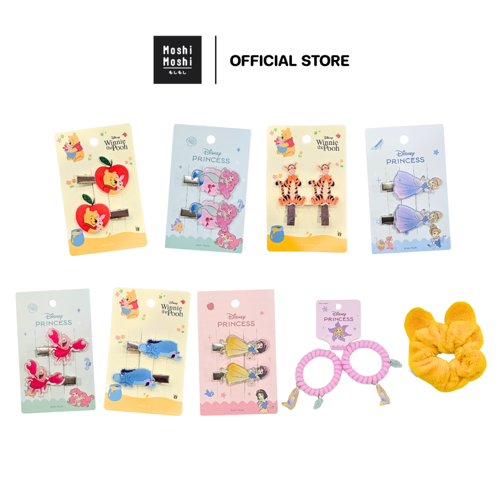 Moshi Moshi กิ๊บติดผม ยางมัดผม ลายการ์ตูน ลิขสิทธิ์แท้จาก Disney กิ๊บติดผมน่ารักๆ รุ่น 6100005608-5621 และ 6100005941