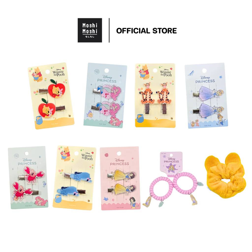 Moshi Moshi กิ๊บติดผม ยางมัดผม ลายการ์ตูน ลิขสิทธิ์แท้จาก Disney กิ๊บติดผมน่ารักๆ รุ่น 6100005608-5621 และ 6100005941