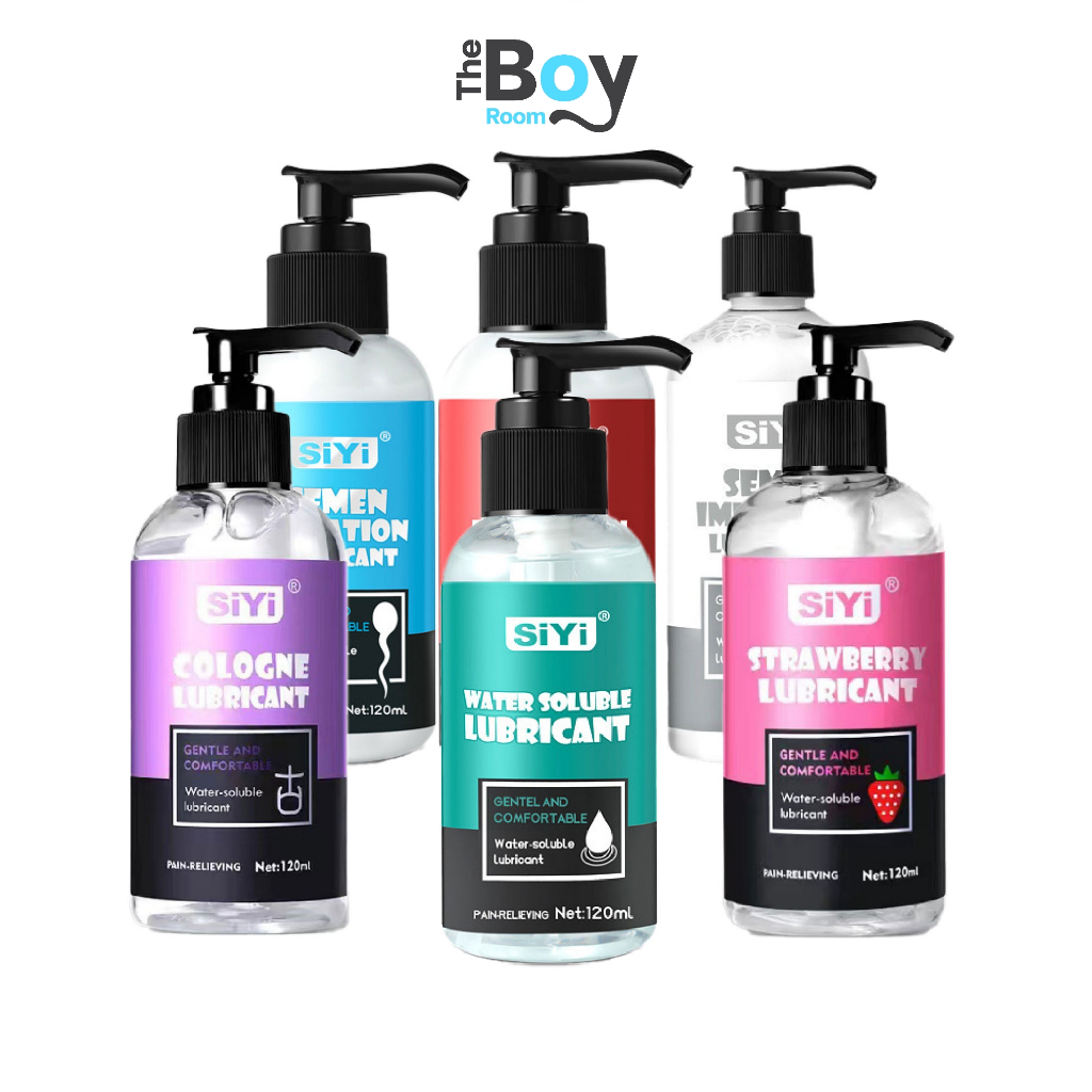 SiYi เจลหล่อลื่นพรีเมี่ยม 120 ml ร้อน เย็น LGBTQ+ อ่อนโยน สตรอว์เบอร์รี ลื่น120 นาที