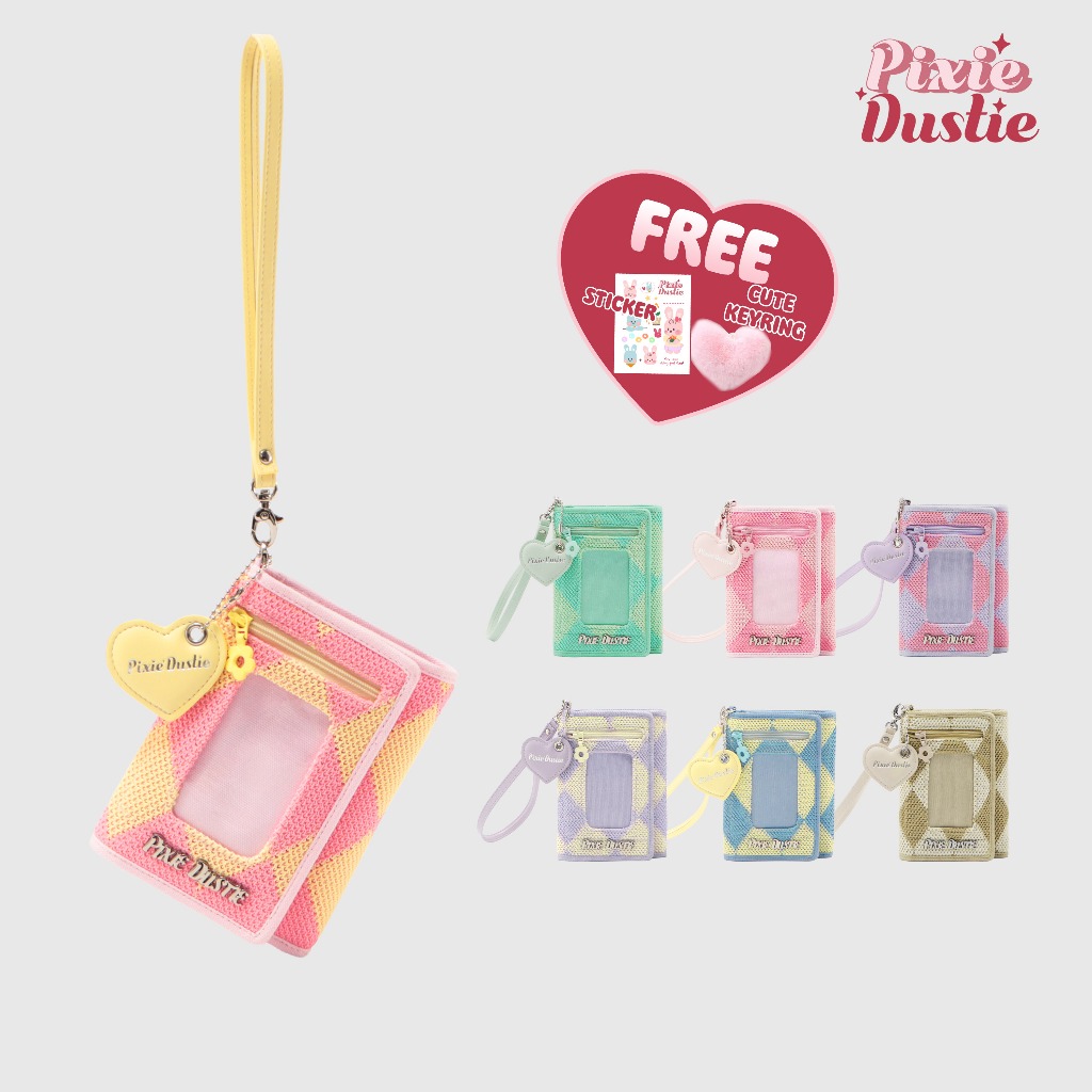 Pixie Dustie (Pixie Lovey Wallet) กระเป๋าสตางค์ผู้หญิง ลายตาราง PIX24