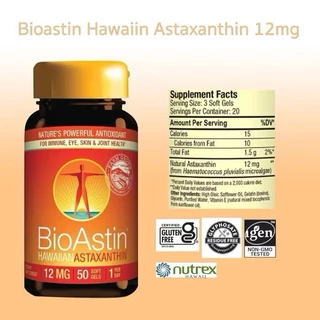 Bioastin 12 mg สาหร่ายแดงไบโอแอสติน 12 มิลลิกรัม 2 กระปุก หมดอายุ เดือน 6/2028