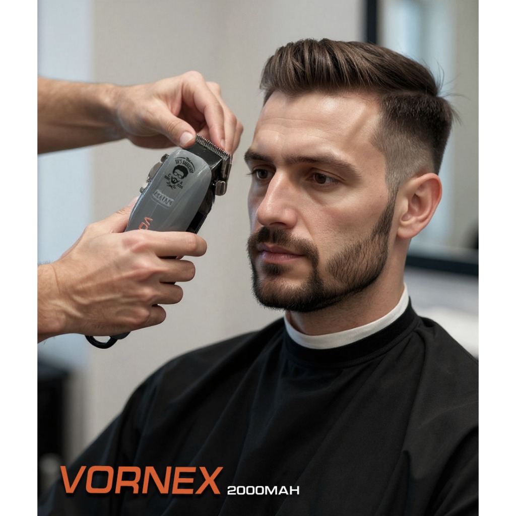 ปัตตาเลี่ยน Vornex 2000mah ปัตตาเลี่ยนตัดผม ปัตตาเลี่ยนตัดผมชาย ซื้อปัตตาเลี่ยนแล้วตัดไม่เข้า‼️ ปัตตาเลี่ยนไร้สาย VORNEX - รูปที่ 2