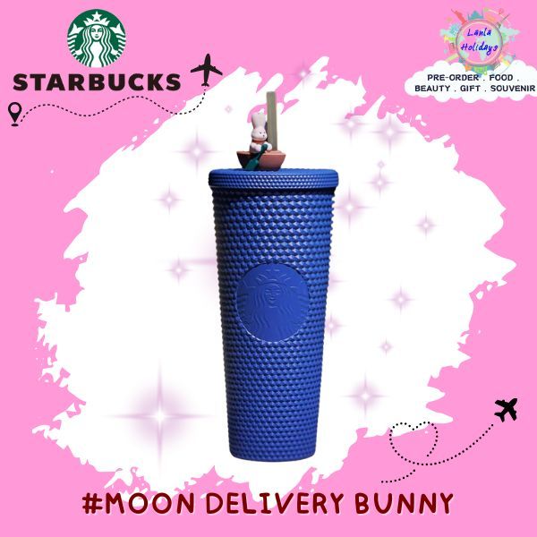 แก้ว Starbucks; Paddling Bunny Bling Cold Cup 24oz. ทัมเบลอร์สตาร์บัคส์พลาสติก ขนาด 24ออนซ์