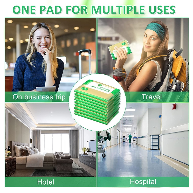 กระดาษรองนั่ง 1แพ็ค10ชิ้น แผ่นรองนั่งชักโครก แผ่นรองนั่ง วางบนฝารองนั่งชักโครกในห้องน้ำ - รูปที่ 3