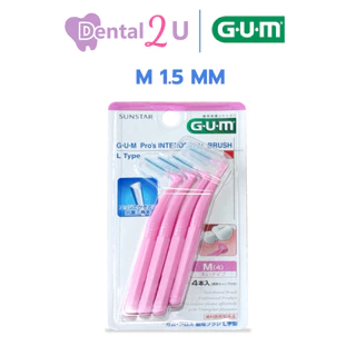 ของแท้ ฉลากไทย Gum Pro's interdental brush แปรงซอกฟัน Gum L type 1 แพค 4 ชิ้น