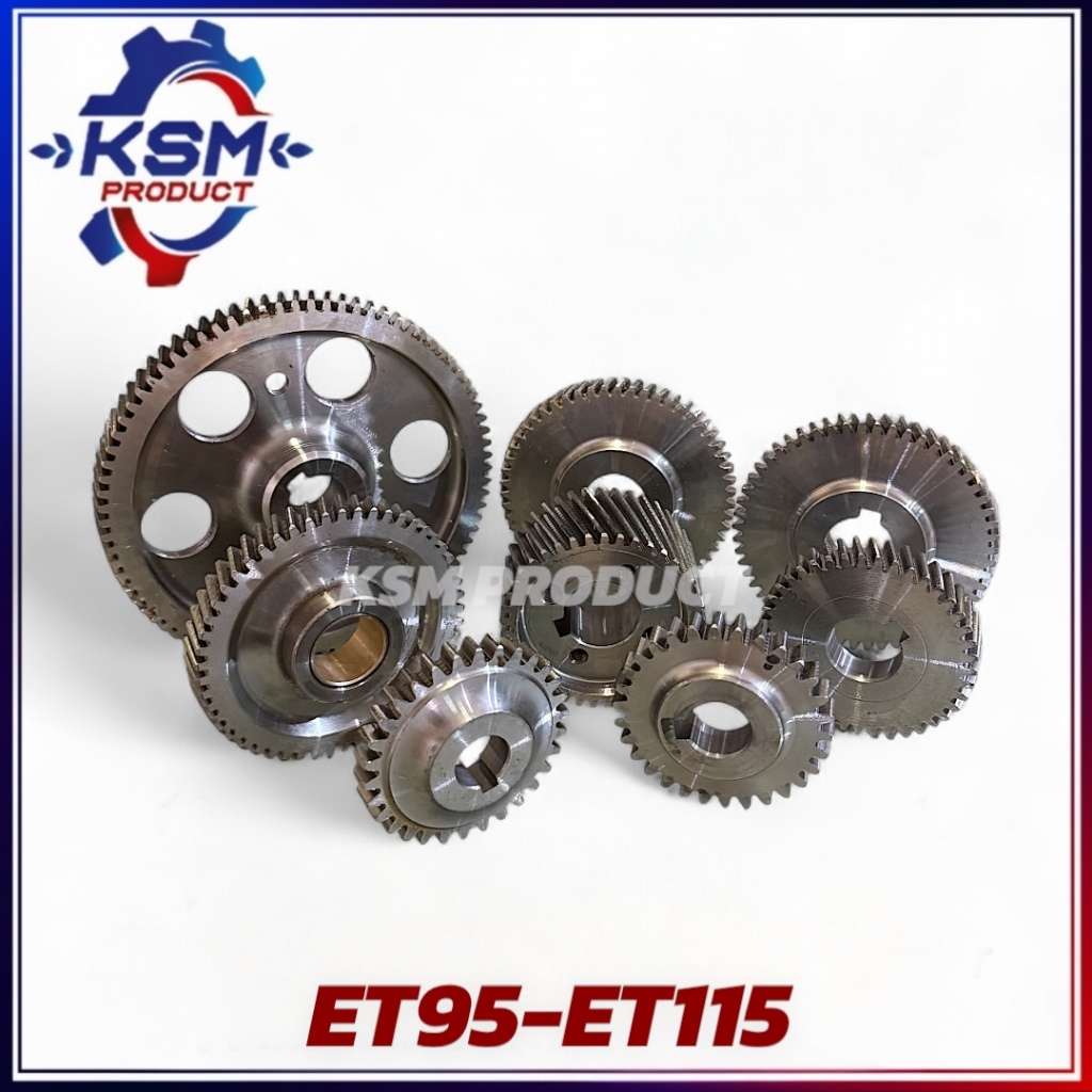 ชุดเฟือง/ชุดเฟืองเกียร์ KUBOTA ET95-ET115 ครบชุด 8 ชิ้น อะไหล่รถไถเดินตามสำหรับเครื่อง KUBOTA (อะไหล
