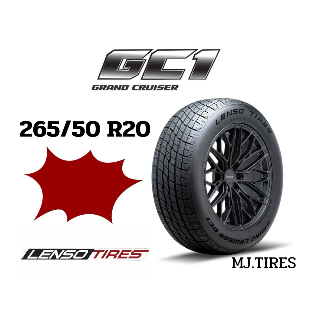 Lenso รุ่น GC1 ขนาด 265/50R20 ยางรถยนต์ ยางรถกระบะ ยางใหม่