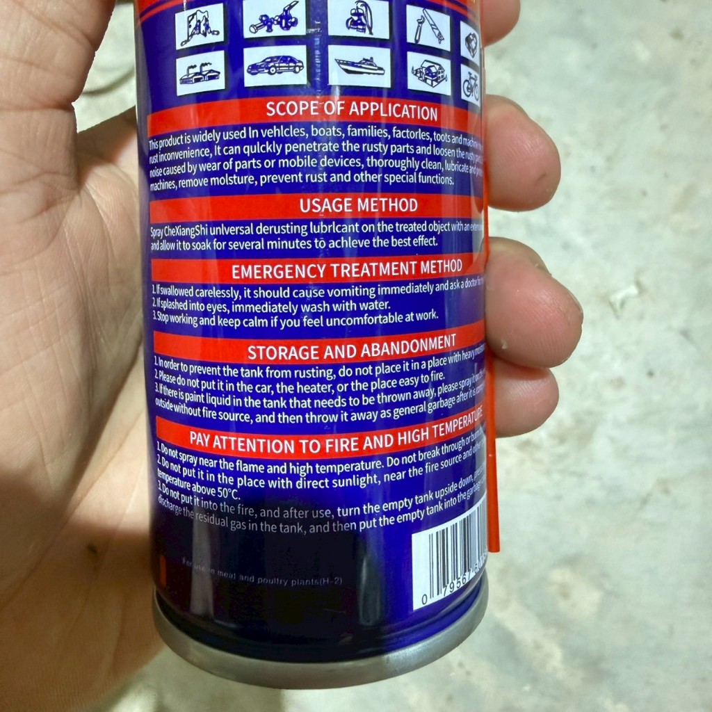 สเปรย์กันสนิม สเปรย์ไล่ความชื้นทำความสะอาด พร้อมส่ง(JGF4145F) - รูปที่ 5