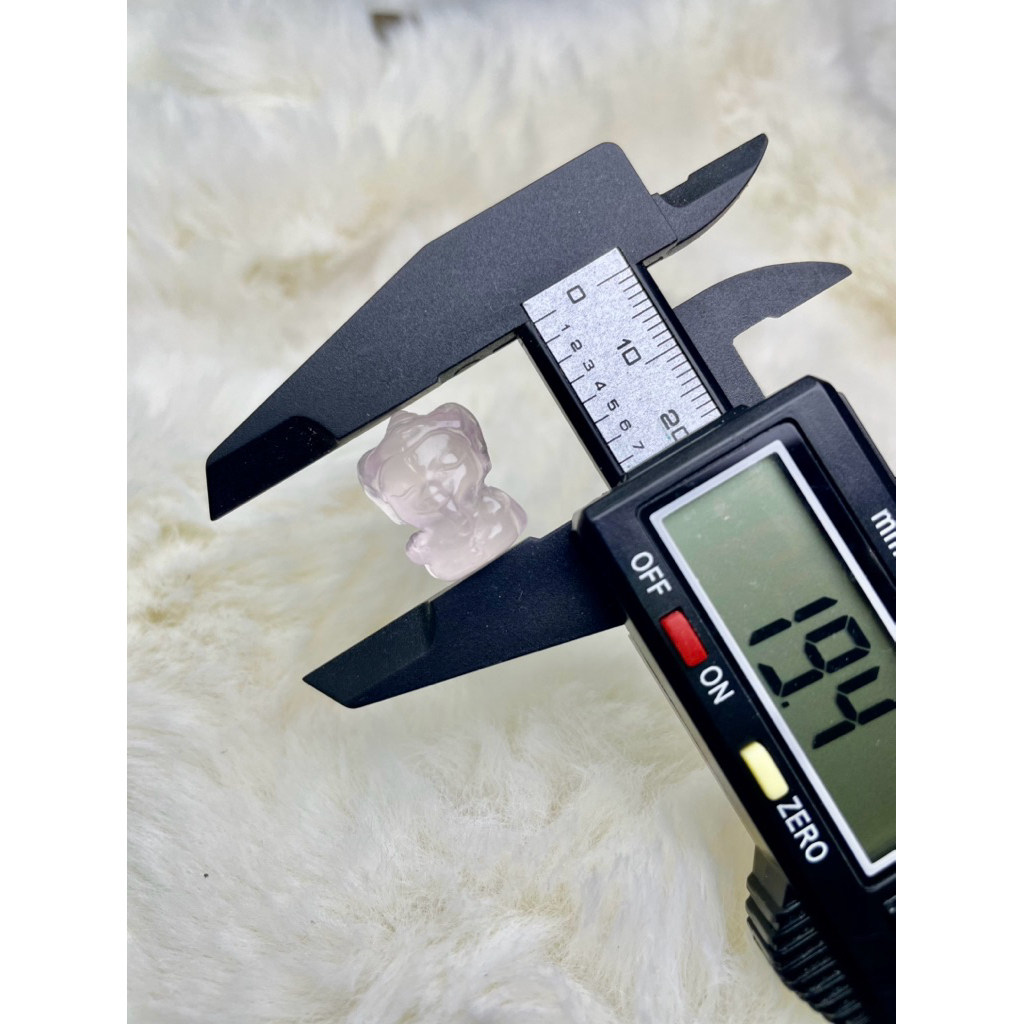 ชาร์มแกะสลักโรสควอส,พระพิฆเนศ 19.4x14.6mm.