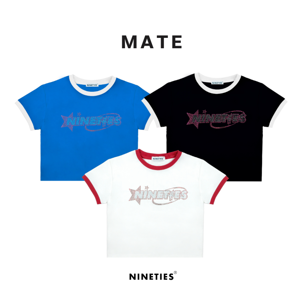 Nineties Design : Jean Collection เสื้อยืดครอปทรงสลิม รุ่น Mate - รูปที่ 6