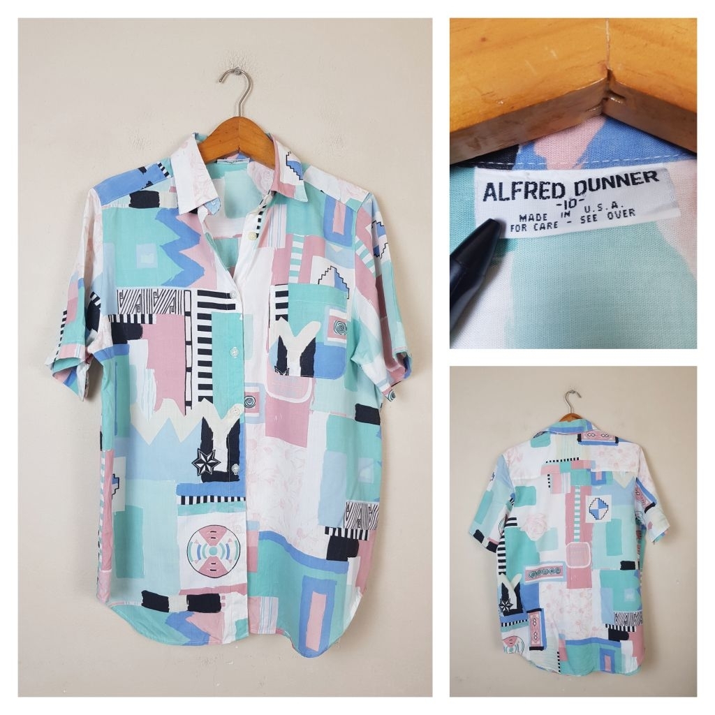 ALFRED DUNNER Cotton Short Sleeves Shirt