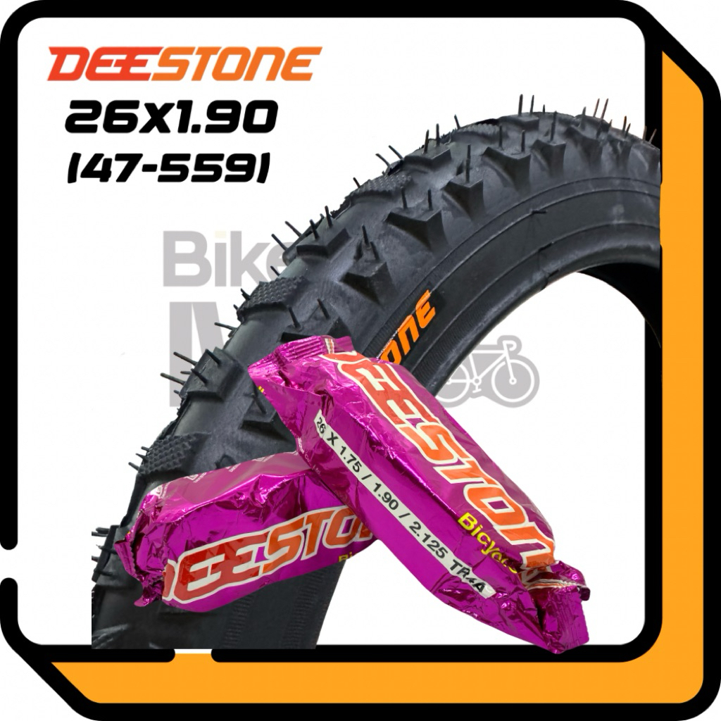 ยางนอก ยางใน จักรยาน 26x1.90 ยี่ห้อDeestone