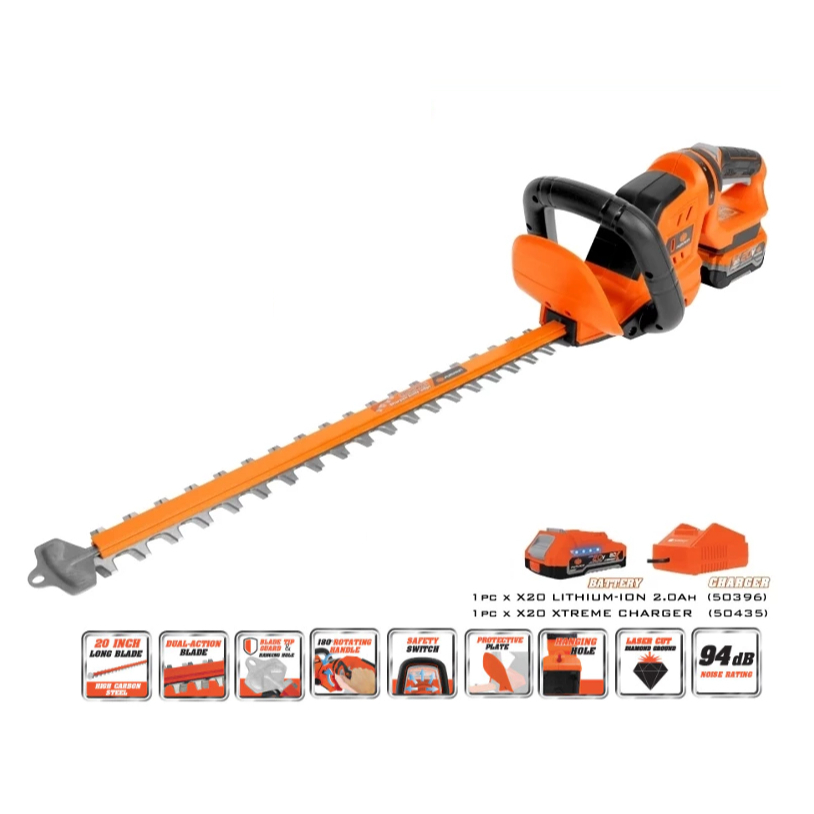 PUMPKIN เครื่องตัดแต่งกิ่งไม้ไร้สาย 20V 20นิ้ว 💥รุ่นใหม่ล่าสุด💥 INF-S20CH-201K / 50427 (รุ่นใบตรง) ข