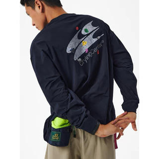 CryingCenter เสื้อยืดคอกลมแขนยาวสำหรับออกกำลังกาย Rock Climbing Long-Sleeve T-Shirt (UPF 50+)