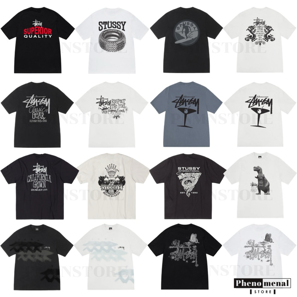 [ของแท้ พร้อมส่ง] เสื้อยืด Stussy Tee US ของแท้ พร้อมส่ง