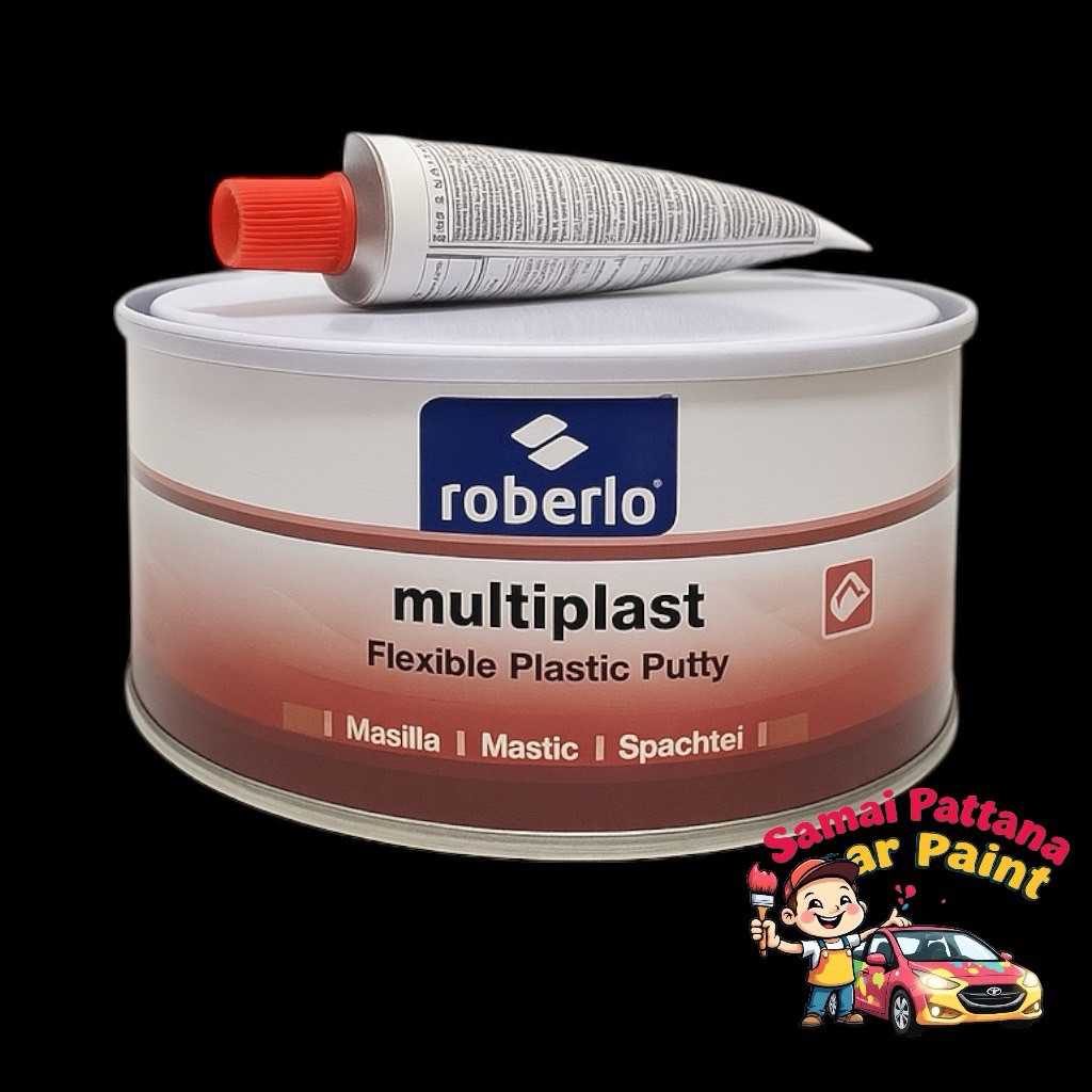Roberlo Multiplast Flexible Plastic Putty ‼️โรเบอร์โร่‼️ออกแบบมาสำหรับชิ้นงานพลาสติกโดยเฉพาะไม่ต้องใ