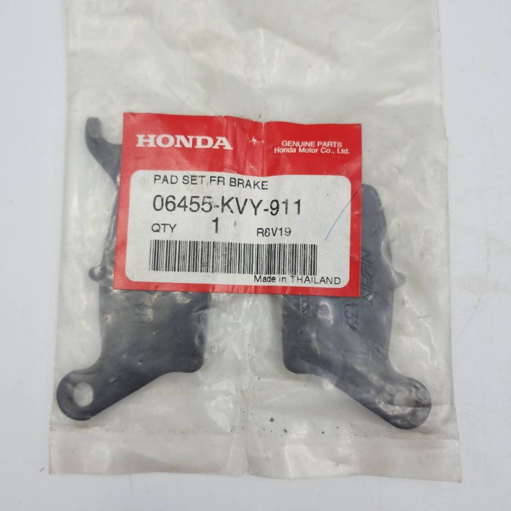 ผ้าดิสก์เบรค ผ้าดีสเบรคหน้า แท้ศูนย์ Honda I con ไอค่อน (2007-2009) รหัส 06455-KVY-911