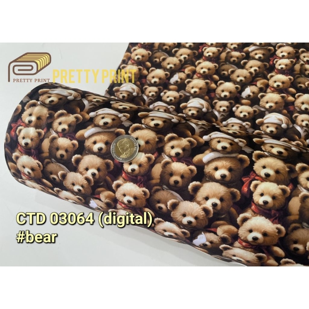 คอตต้อน100%พิมพ์ลาย (Digital) CT 03064 (ขายเป็นหลา)