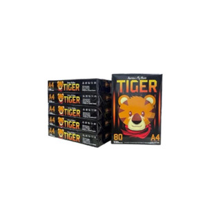 กระดาษถ่ายเอกสาร A4 ไทเกอร์ 80แกรม 500แผ่น x 5รีม