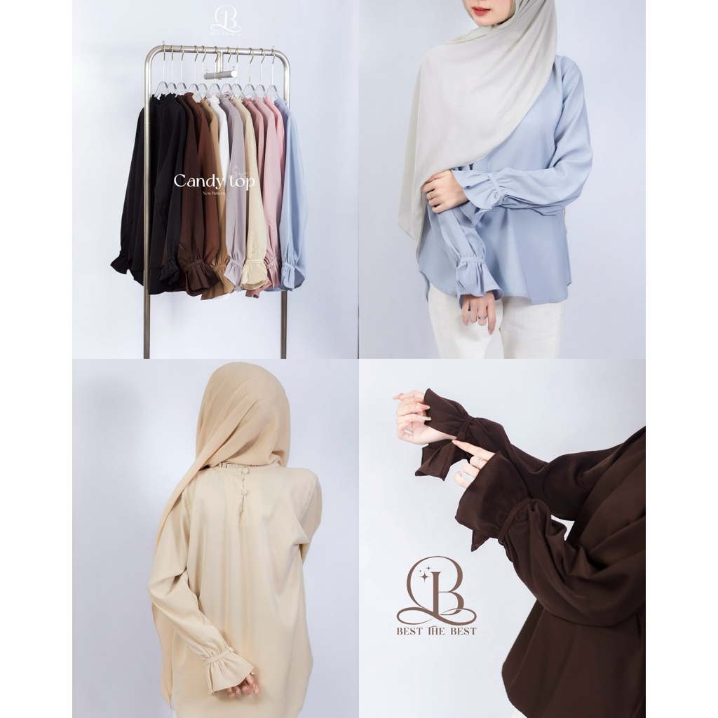 ⋆.  ˚ CandyBm topรุ่นแขนกระดิ่งระบาย  แพทเทิ้ลใหม่เป๊ะกว่าเดิม ผ้าBMใส่สบาย
