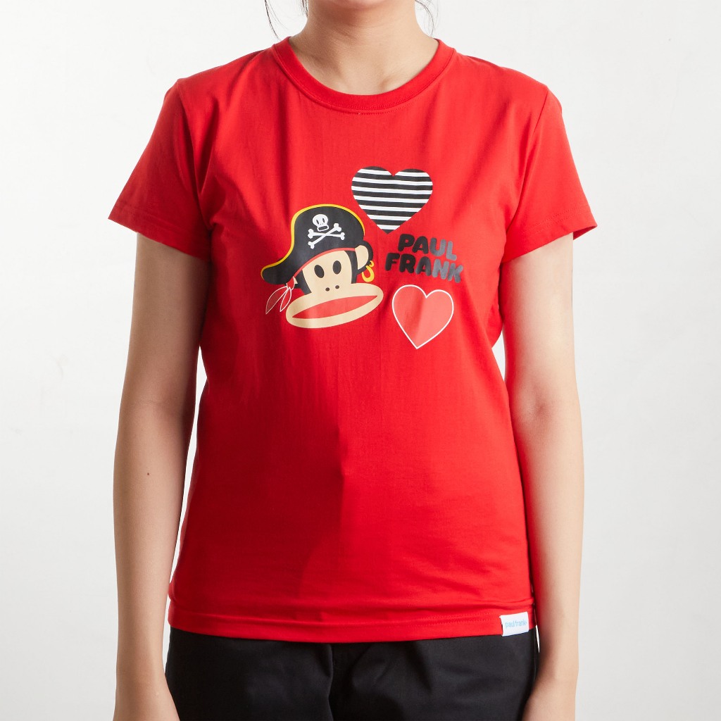 PAUL FRANK เสื้อยืดผู้หญิง CAPTAIN JULIUS LOVE CREW TEE
