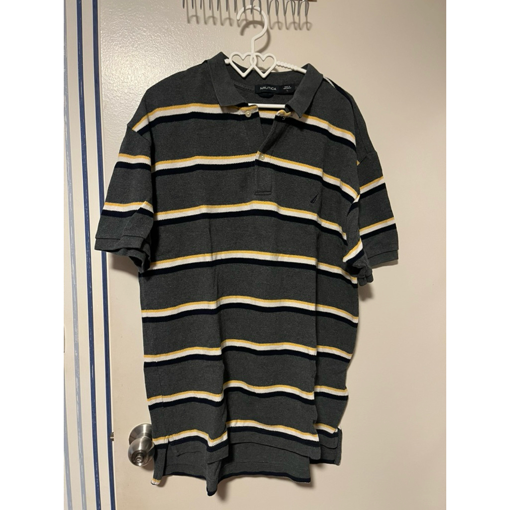เสื้อโปโล แบรนด์ Nautica อก 46-48 นิ้ว มือสอง