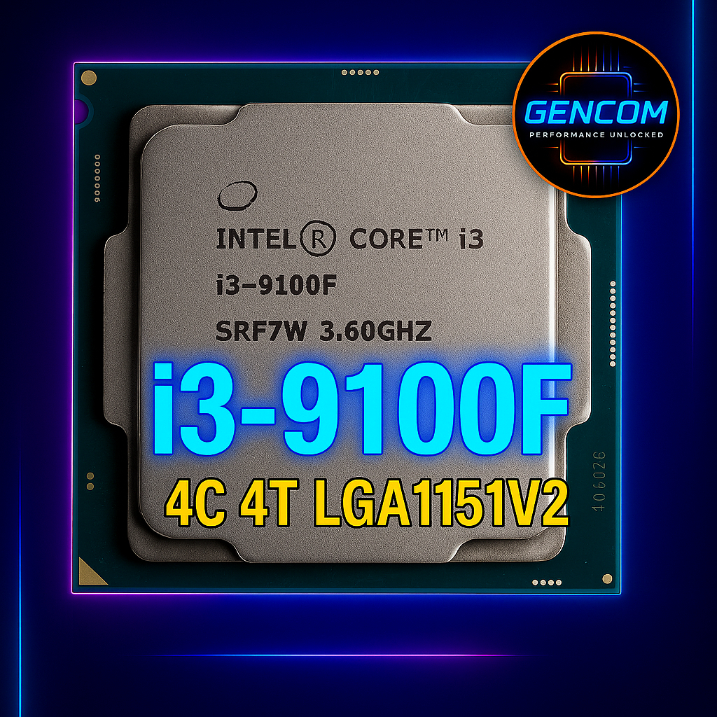 ซีพียู CPU Intel Core i3-9100F 4คอ4เทรด LGA 1151v2 ฟรีซิลิโคน1ซอง i3 9100F