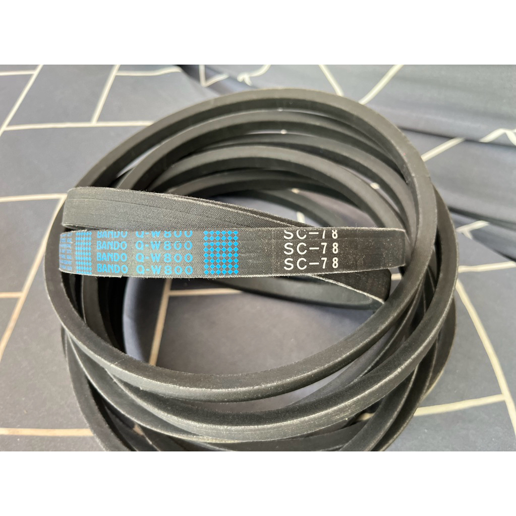 สายพาน BANDO Q-W800 SC-78(ร่องC) ป้ายฟ้า สายพานรถตัดหญ้า สายพานรถเกี่ยวข้าว