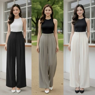 PR051 | กางเกงขายาวทรงกระบอกใหญ่(รุ่นจีบหน้า)👖👀 “S-2XL Parinrat Store
