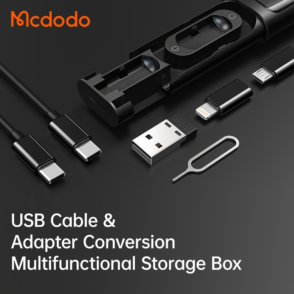 Mcdodo Multi-Function Eject Pin & Card Storage Tool สายชาร์จCtoC พร้อมหัวแปลงทุกฟังก์ชั่น
