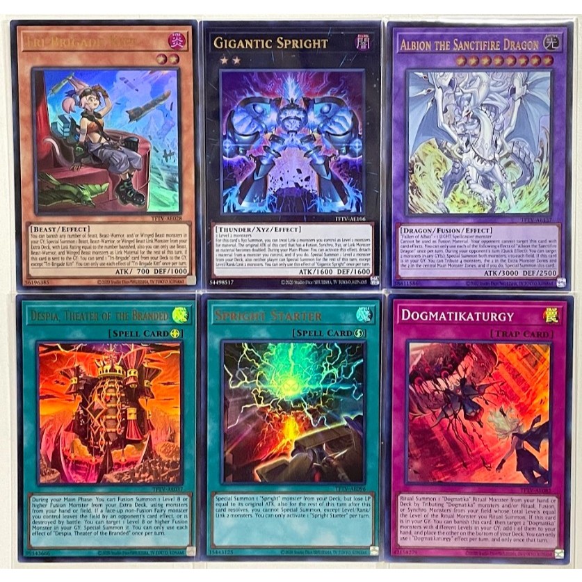 Yugioh[AE] TFTV แยกใบ UR.SR  The Fallen & The Virtuous