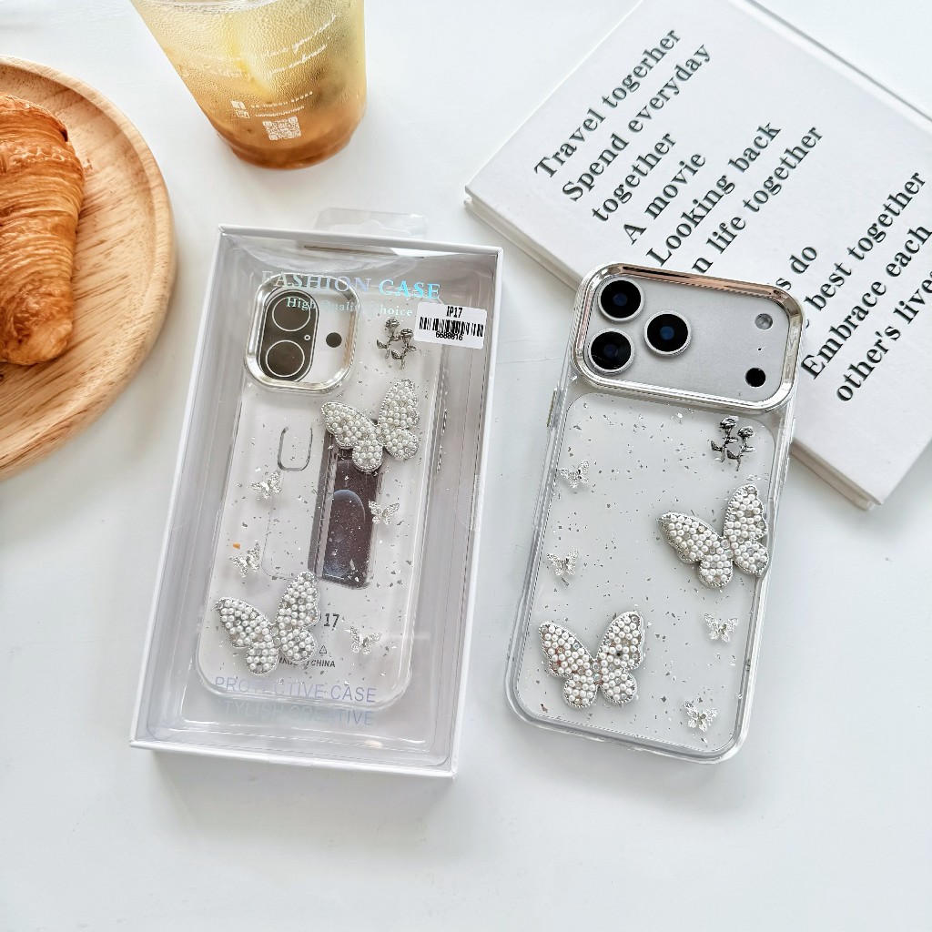 เคสใสกากกริดเตอร์ เคสนูน งานกล่อง รุ่น  เคสใส สำหรับ for iphone 17/pro/max 17pro 17promax 17air 17 pro max