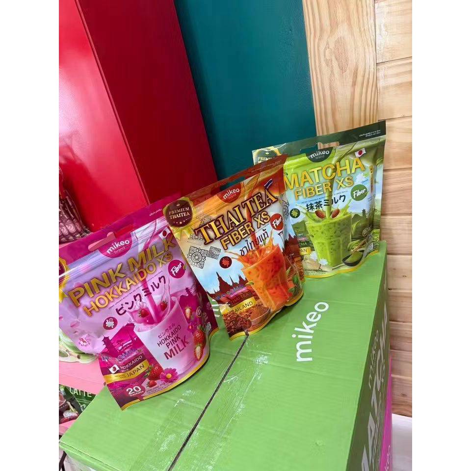 MIKEO PINK MILK  HOKKAIDO XS / MIKEO  THAI TEA FIBER XS / MIKEO MATCHA FIBER XS  !!!! มิเกล ฮอคไกโด 