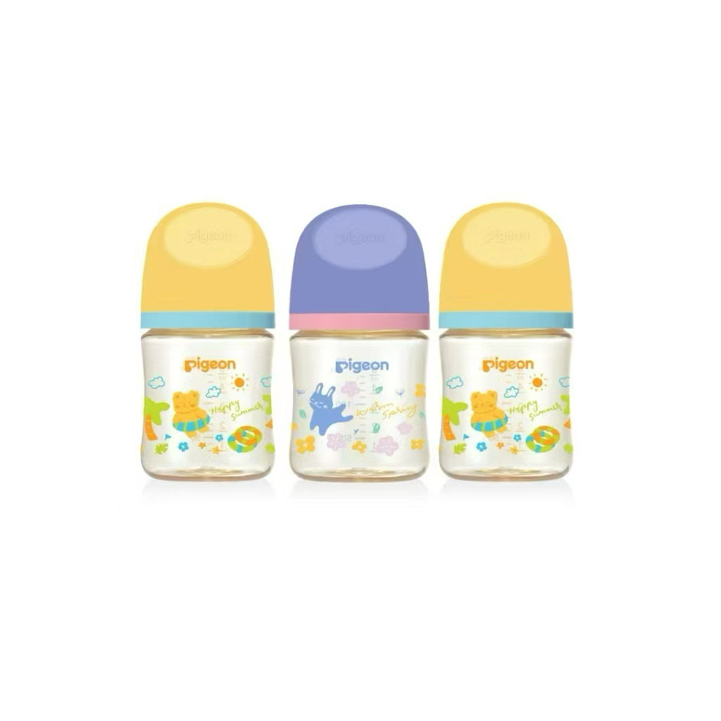 pigeon ขวดนมสีชา พร้อมส่ง