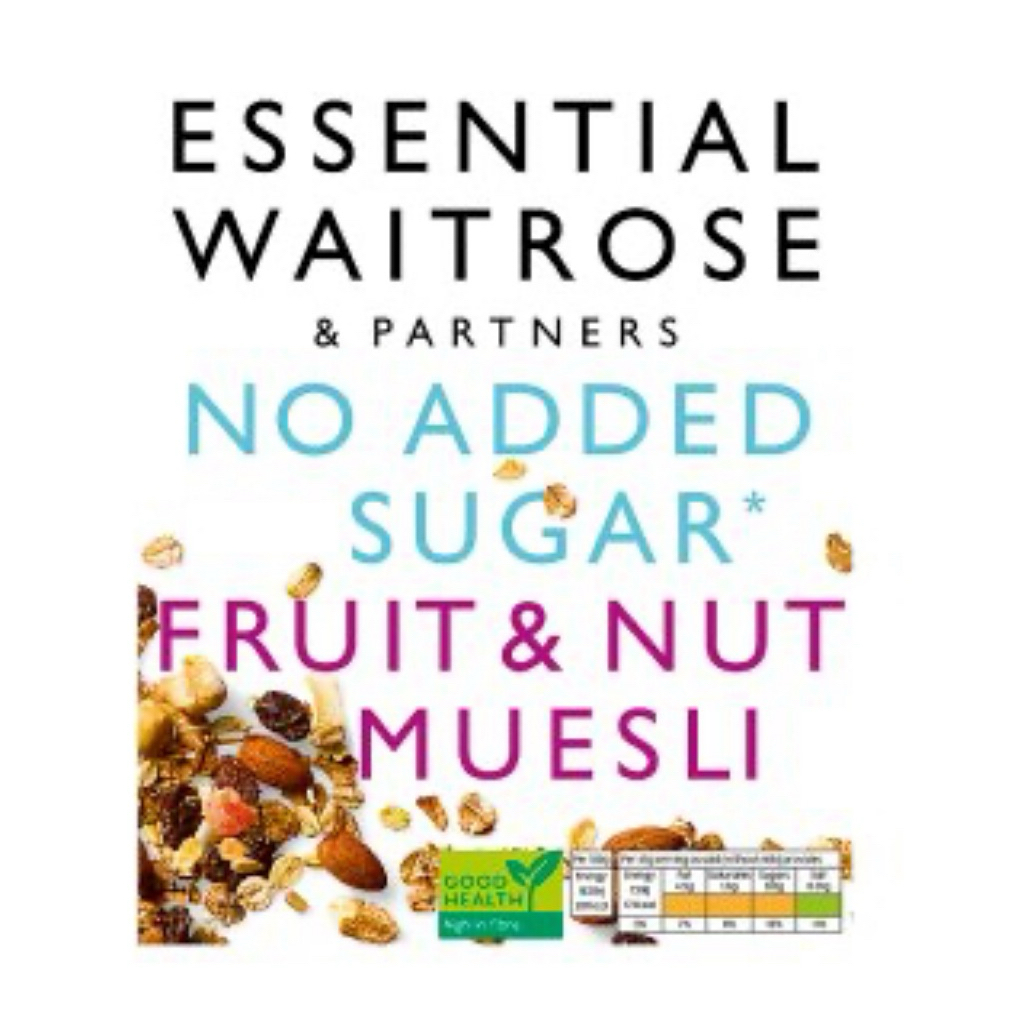 [พร้อมส่ง] Waitrose Mixed Berries Musli/Sweet&Nutty Granola/Berry Granola/Nut&Seeds Granola/No added