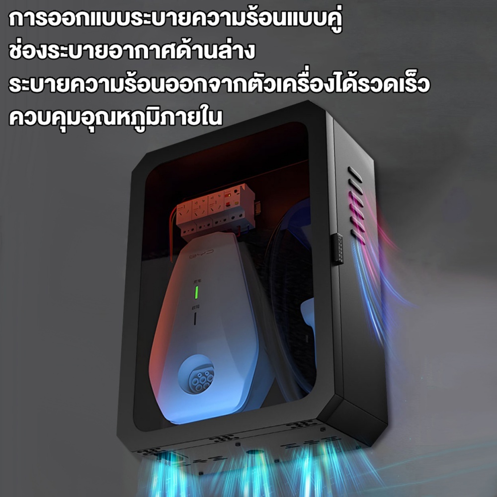 [COD]รถยนต์ไฟฟ้า เครื่องชาร์จติดผนัง กล่องชาร์จรถยนต์ไฟฟ้า สามารถติดตั้งกลางแจ้ง กันน้ำกันฝนได้ รูปที่ 5