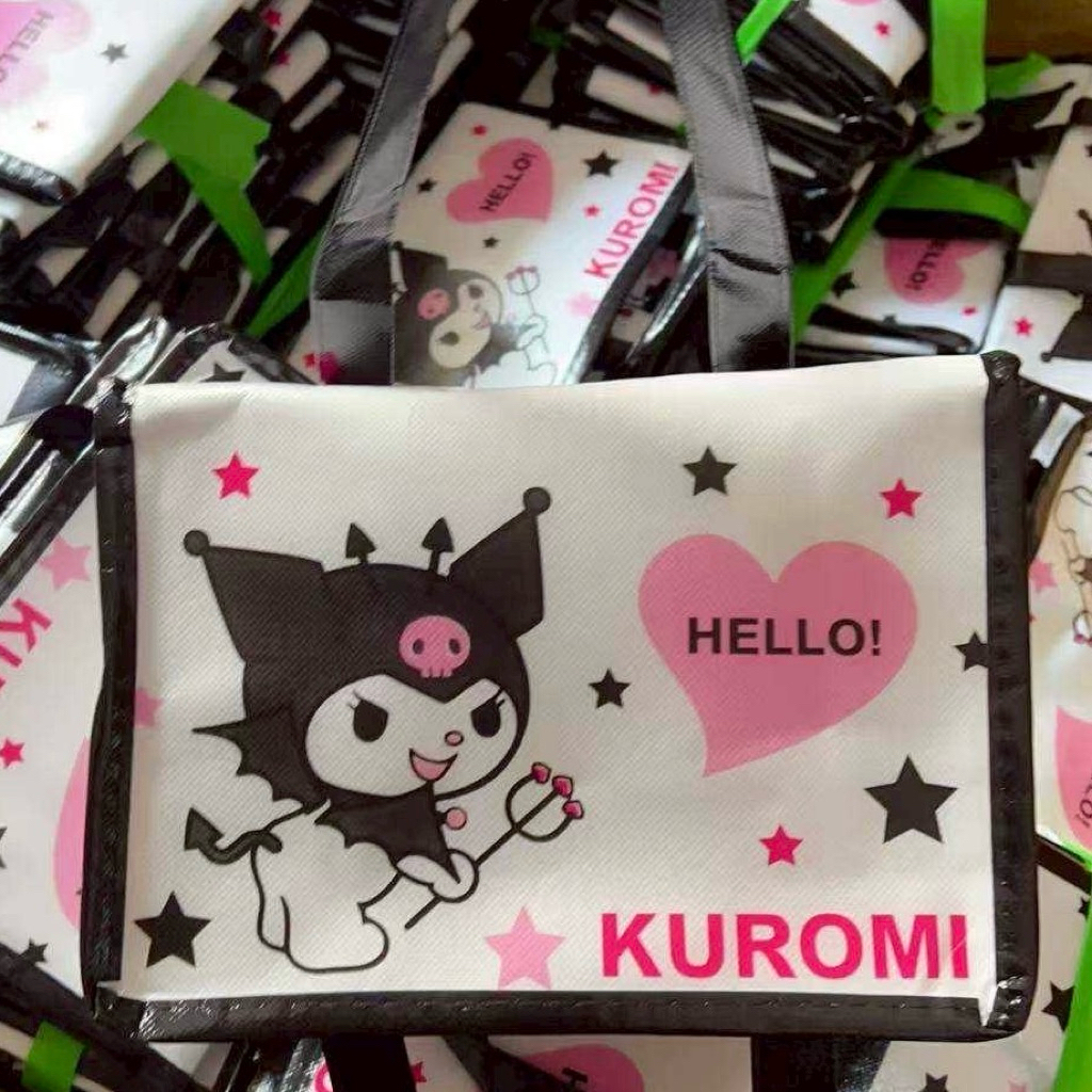 กระเป๋าเก็บความเย็น/ร้อน กระเป๋าเก็บอุณหภูมิ ทรงสี่เหลี่ยม  Hello Kitty 💙❤️ Kuromi💜