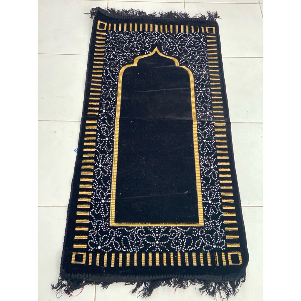 พรมละหมาดงานตุรกีแบบหนาขนาดพอดีตัวเวลาละหมาด