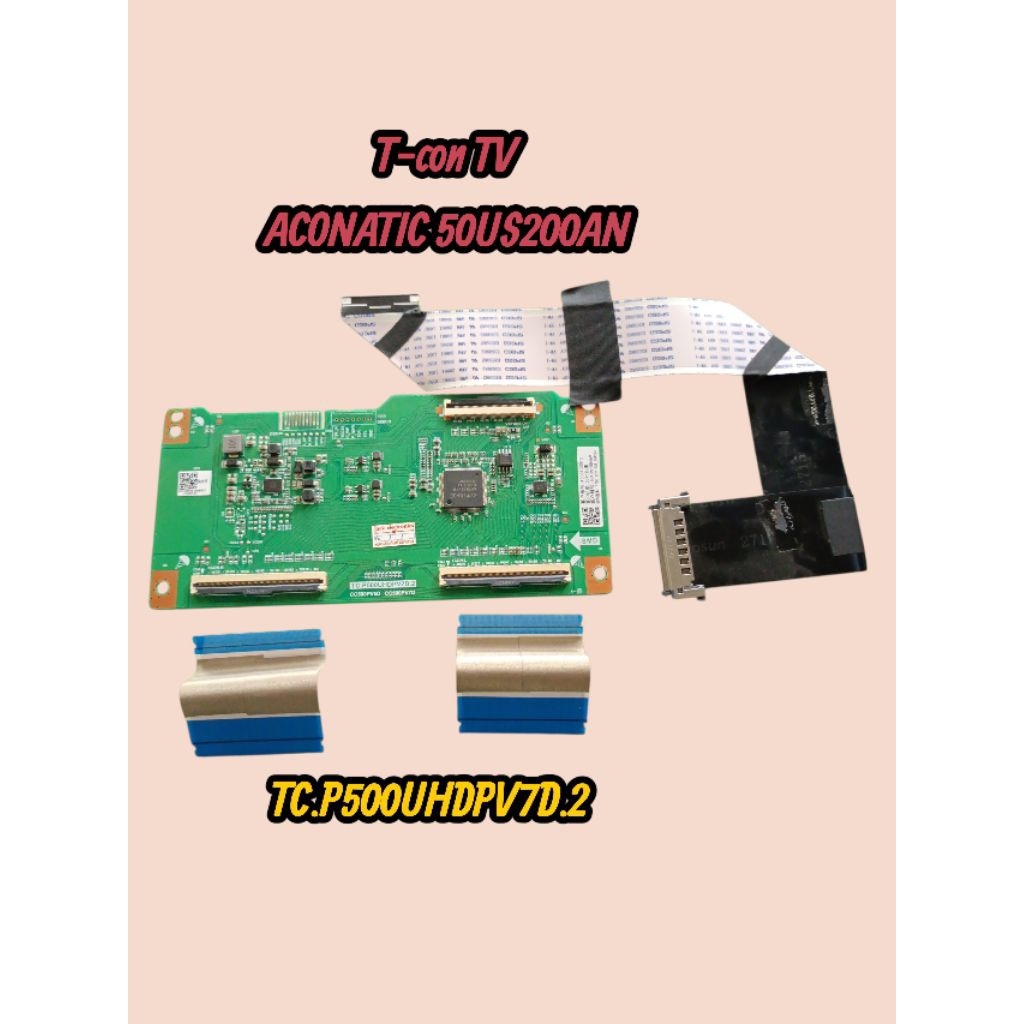 ชุดบอร์ดทีคอนทีวี aconatic 50 นิ้วรุ่น50US200ANพร้อมสายแพร์